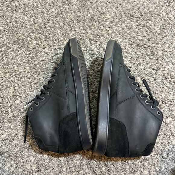 Keen Mens Shoe Glenhaven Size 9.5 Sneaker Mid Top Black Nubuck Suede Casual - Picture 7 of 10